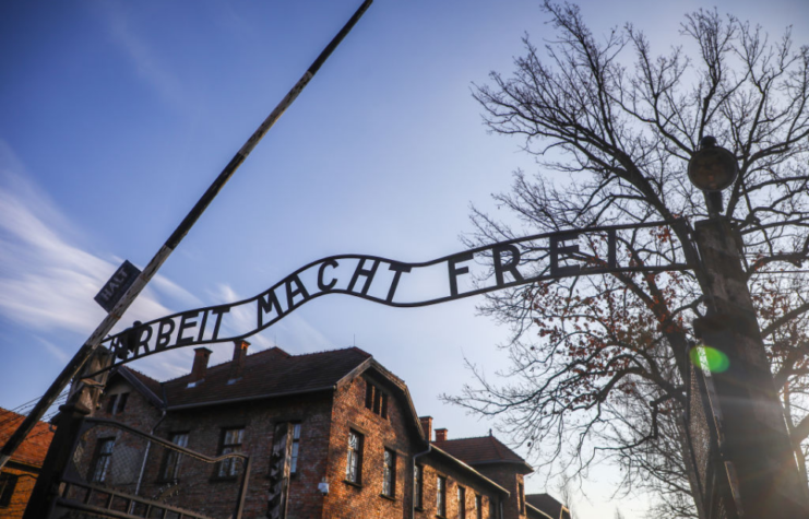 Main gate at Auschwitz