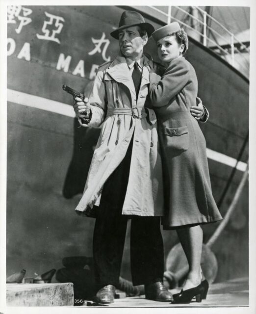 Humphrey Bogart and Mary Astor as Rick Leland and Alberta Marlow in 'Across the Pacific'