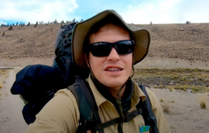 Alex Seling in hiking gear