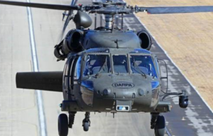 Black Hawk helicopter taking flight