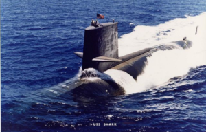 USS Shark at sea