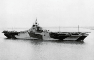 USS Antietam at sea