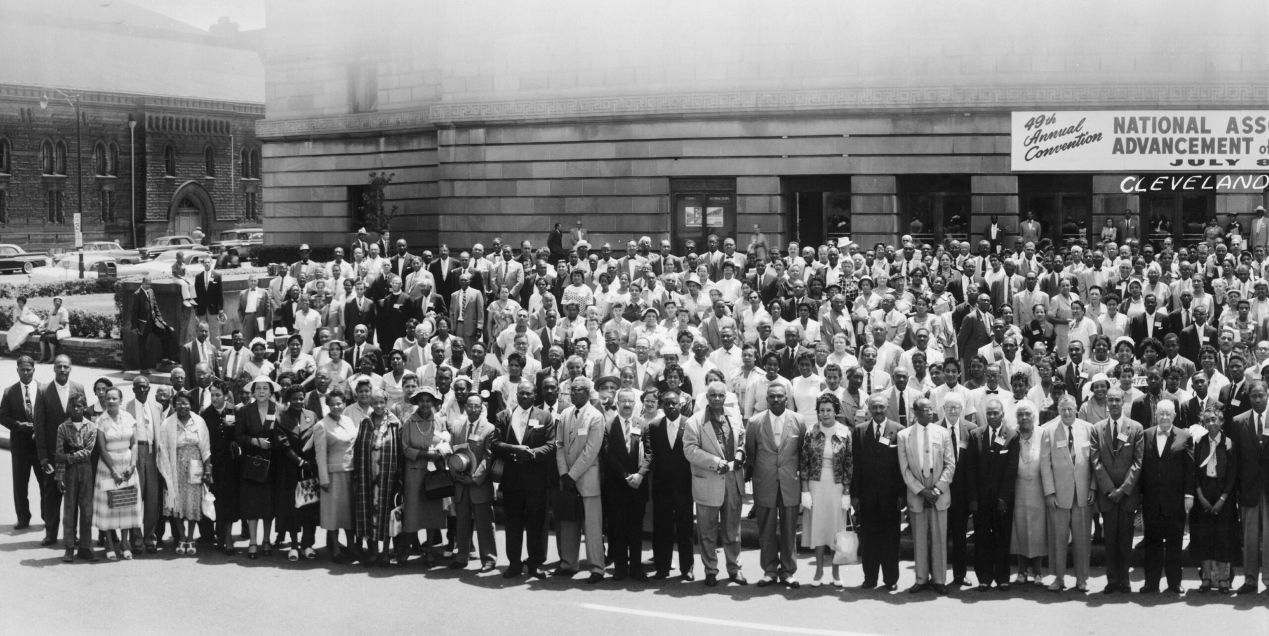 Attendees of the 49th Annual Convention, of the National Association for the Advancement of Colored People in Cleveland, Ohio, 1958.