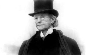 Mary Edwards Walker wearing a top hat