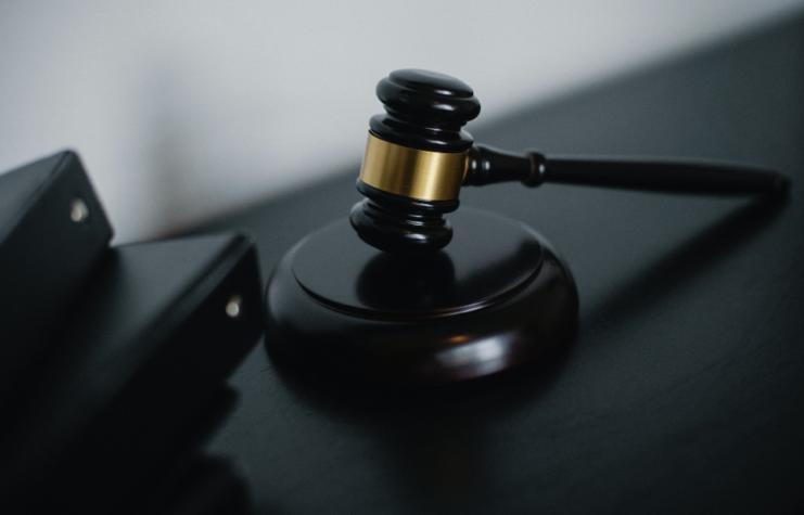 Gavel on a desk