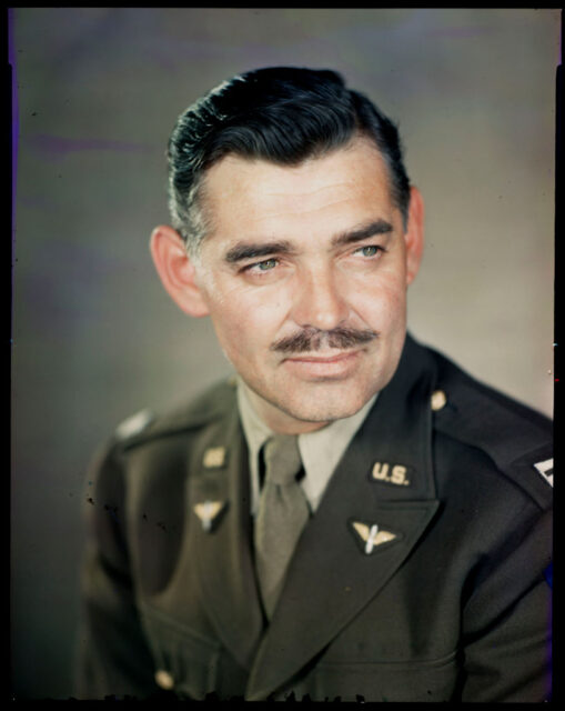 Military portrait of Clark Gable