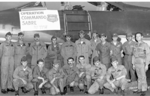 Members of the US Air Force's Misty unit standing together