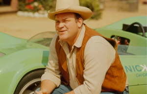 Dan Blocker dressed in Western attire