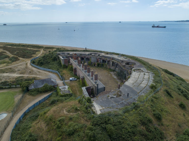 Aerial view of Fort Gilkicker