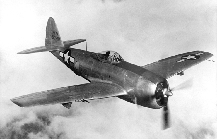 Republic P-47 Thunderbolt in flight