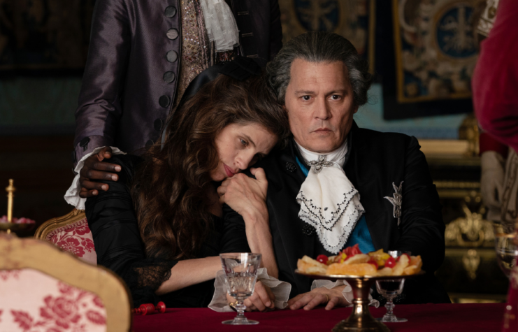 Maïwenn and Johnny Depp as Jeanne Bécu, Comtesse du Barry and King Louis XV in 'Jeanne du Barry'