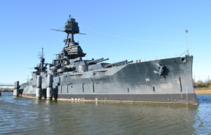 USS Texas (BB-35) at port