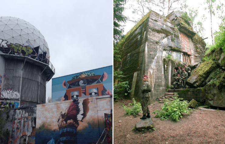 The Teufelsberg + the Wolf's lair.