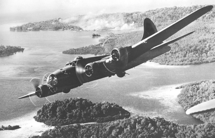 Boeing B-17 Flying Fortress in flight