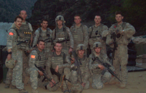 Members of the 61st Cavalry Regiment standing together