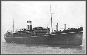 HMT Rohna at sea