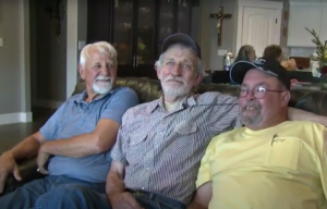 Ivis Sloane, Jim Mattis and Tony Solis sitting together on a couch