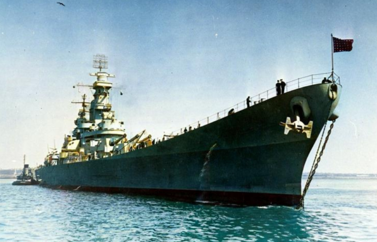 USS Iowa (BB-61) at sea