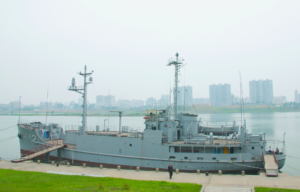 USS Pueblo (AGER-2) docked in Pyongyang, North Korea