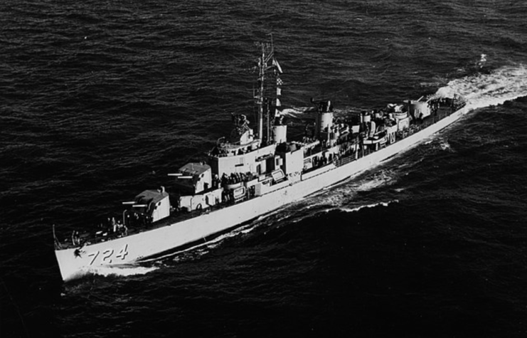 USS Laffey (DD-724) at sea