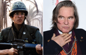 Matthew Modine as Pvt. J.T. "Joker" Davis in 'Full Metal Jacket' + Val Kilmer posing on a red carpet