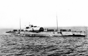 French submarine Surcouf at sea