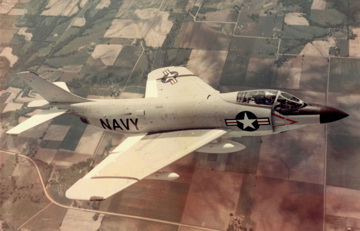 McDonnell F3H-2N Demon in flight