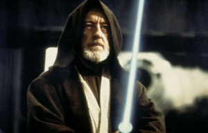 Alec Guinness as Obi-Wan Kenobi in 'Star Wars'