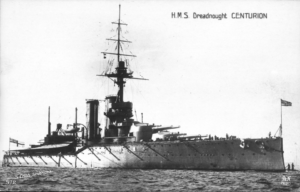 HMS Centurion (1911) at sea