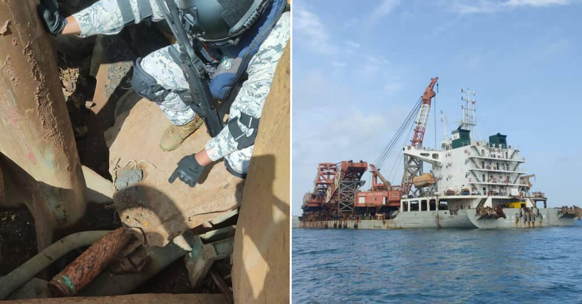 Malaysia Accuses Chinese Barge of Looting World War II-Era Shipwrecks ...