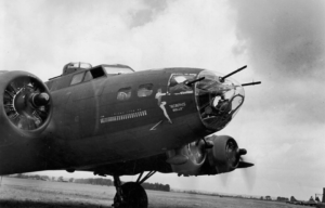 Boeing B-17G Flying Fortress 'Memphis Belle' parked on the tarmac