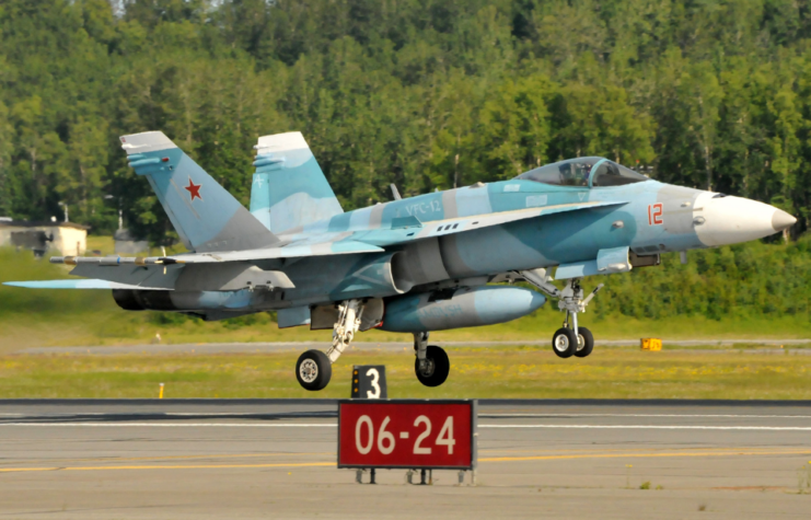 McDonnell Douglas F/A-18C Hornet taking off