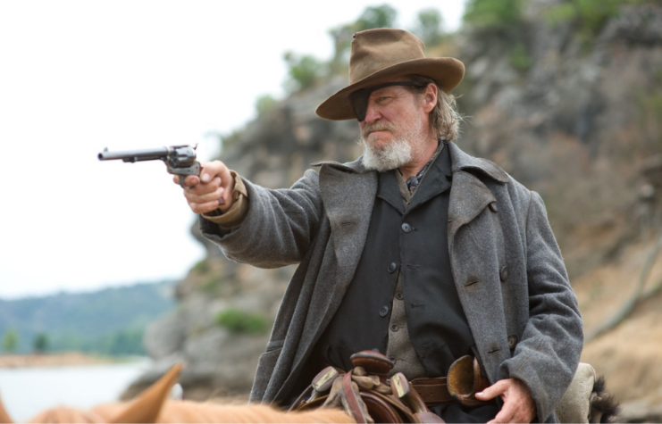 Jeff Bridges as Reuben J. "Rooster" Cogburn in 'True Grit'