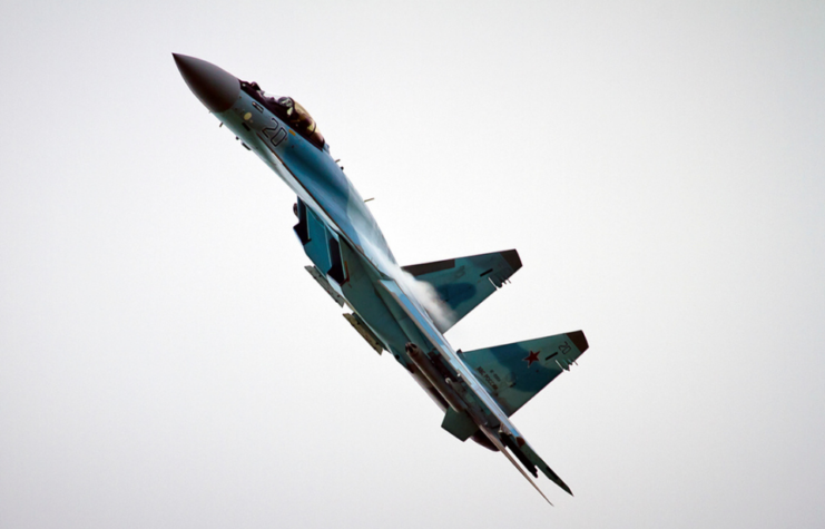 Sukhoi Su-35 in flight