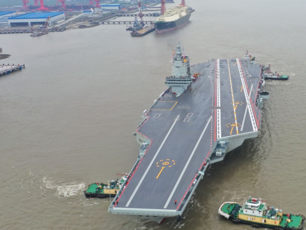 China's Newest Aircraft Carrier Undergoing First Round of Sea Trials ...