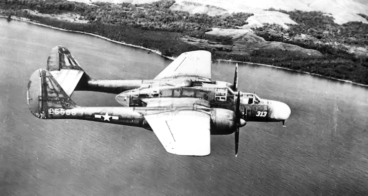 Northrop P-61A Black Widow in flight