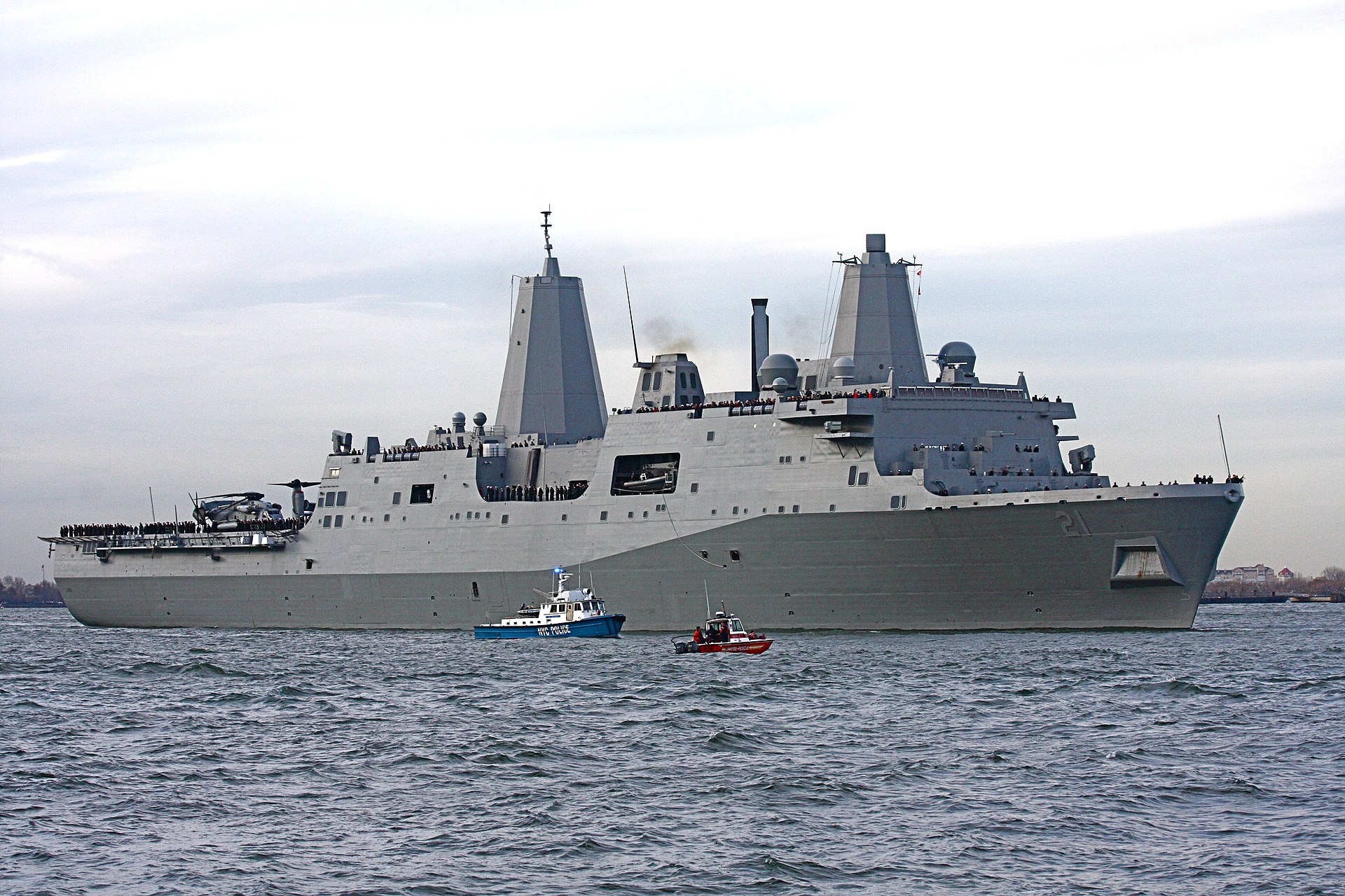 The Uss New York (lpd-21) Was Constructed With Steel From The World 