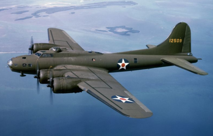 Boeing B-17 Flying Fortress in flight