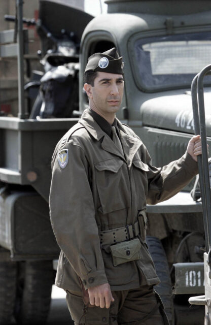 David Schwimmer as Capt. Herbert Sobel in 'Band of Brothers'