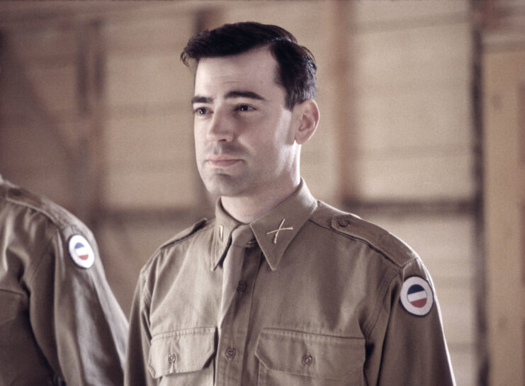 Ron Livingston as Capt. Lewis Nixon in 'Band of Brothers'