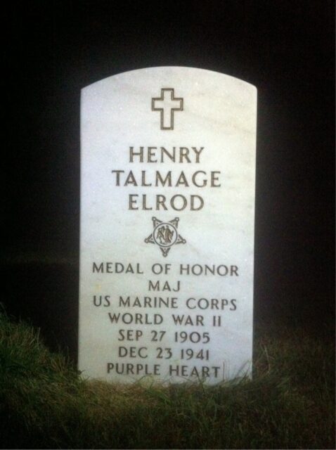 Henry Elrod's gravestone. 