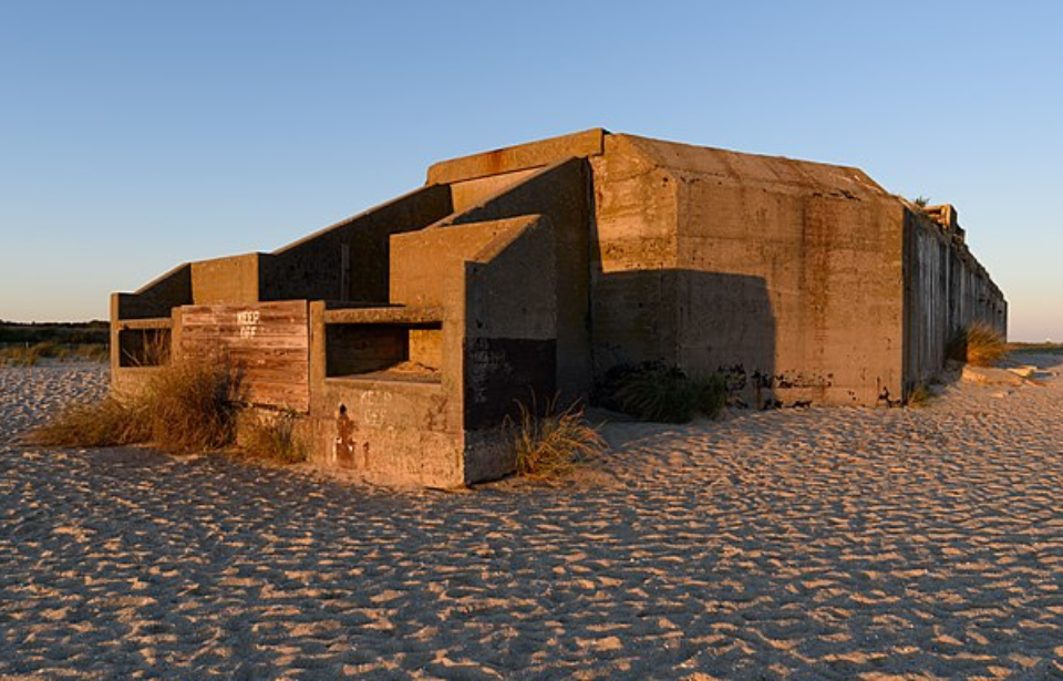 View of Battery 223 at sunset