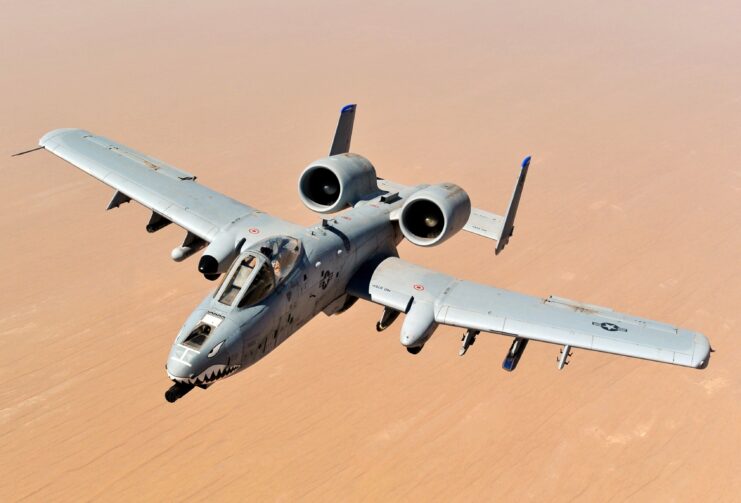 Fairchild Republic A-10 Thunderbolt II in flight