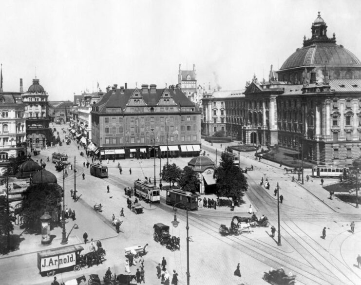 View of Munich's Public Square