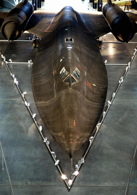 Lockheed SR-71 Blackbird on display