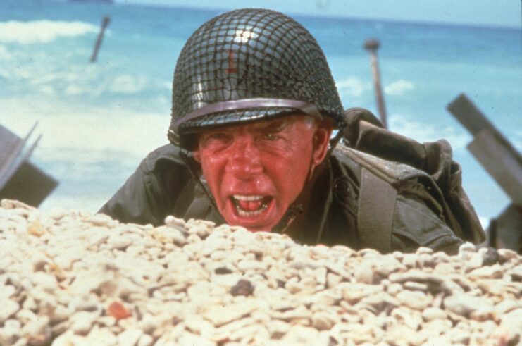 Lee Marvin as Sergeant in 'The Big Red One'