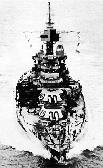 USS Maryland (BB-46) at sea