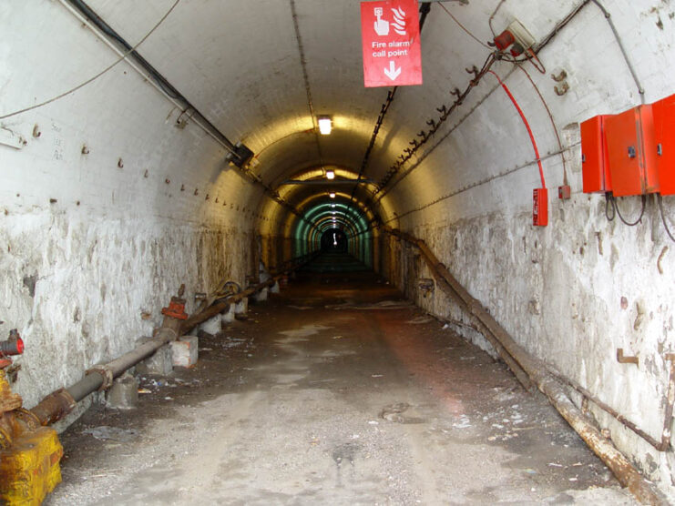 View down the length of the Admiralty Tunnel
