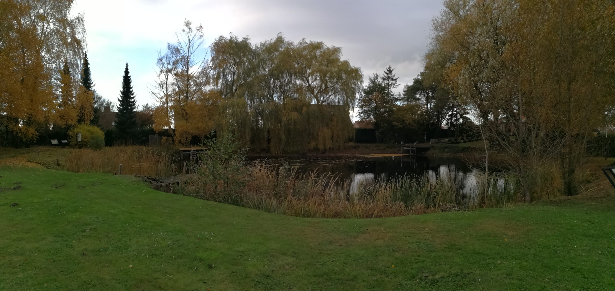 Image of Mine Crater in St. Éloi, now used as a fishing hole. 