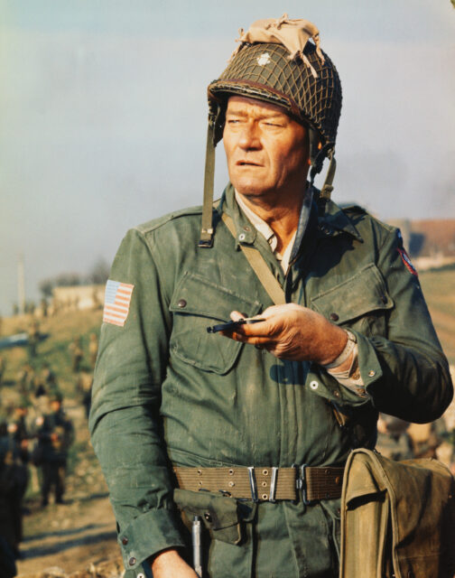 John Wayne as Col. Benjamin Vandervoort in 'The Longest Day'